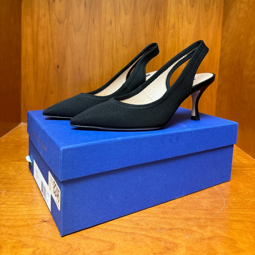 STUART WEITZMAN black pointed pumps (size 6.5)
